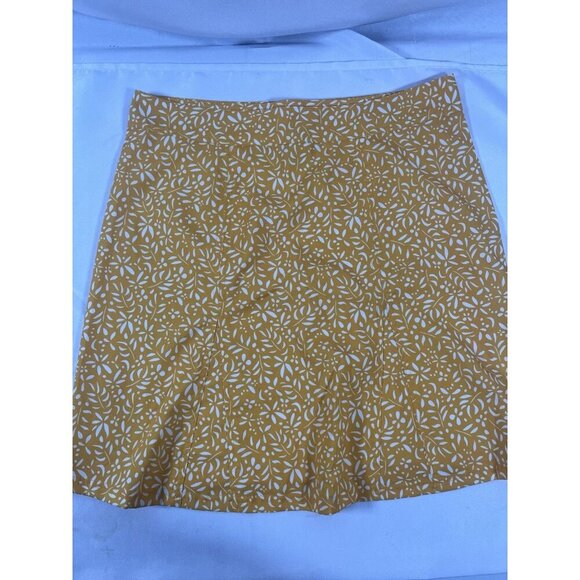 Rip Skirt Yellow & White Print Wrap Skirt Size Medium - Picture 3 of 7